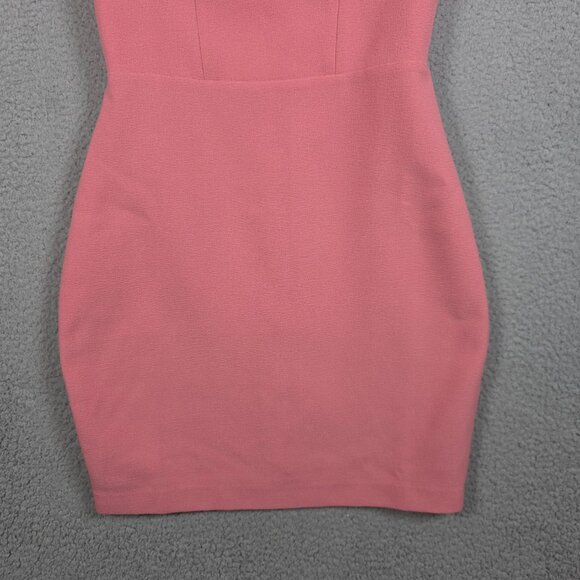 Susana Monaco Mini Dress Small Pink Ponte Pebble Weave Wire Babydoll Barbie NWT - Picture 3 of 14
